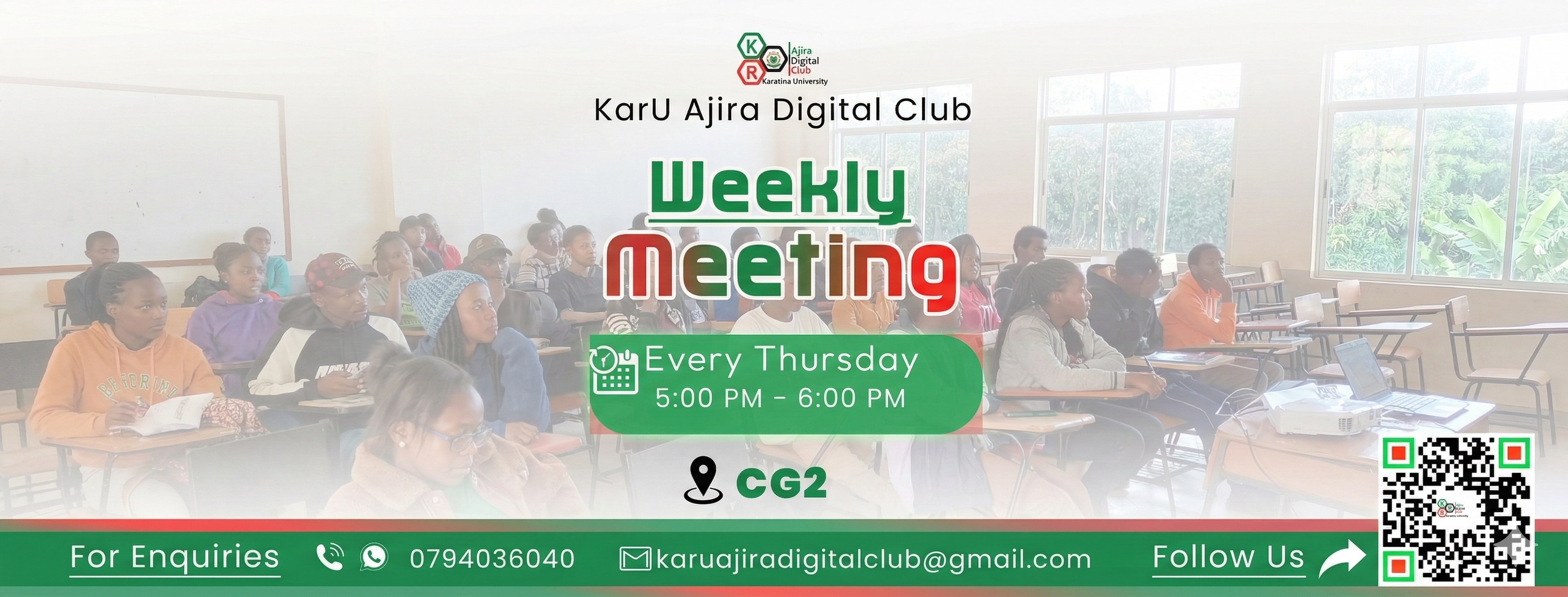 WEEKLY CLUB MEET UPS